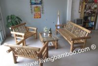 Bamboo living room furniture for eco homes