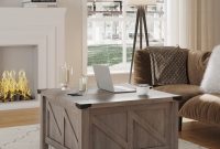 Farmhouse coffee table and storage furniture