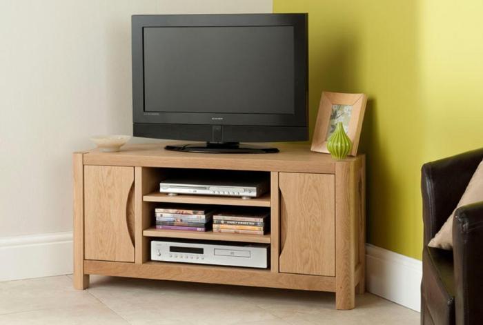 Corner TV unit and shelving furniture set