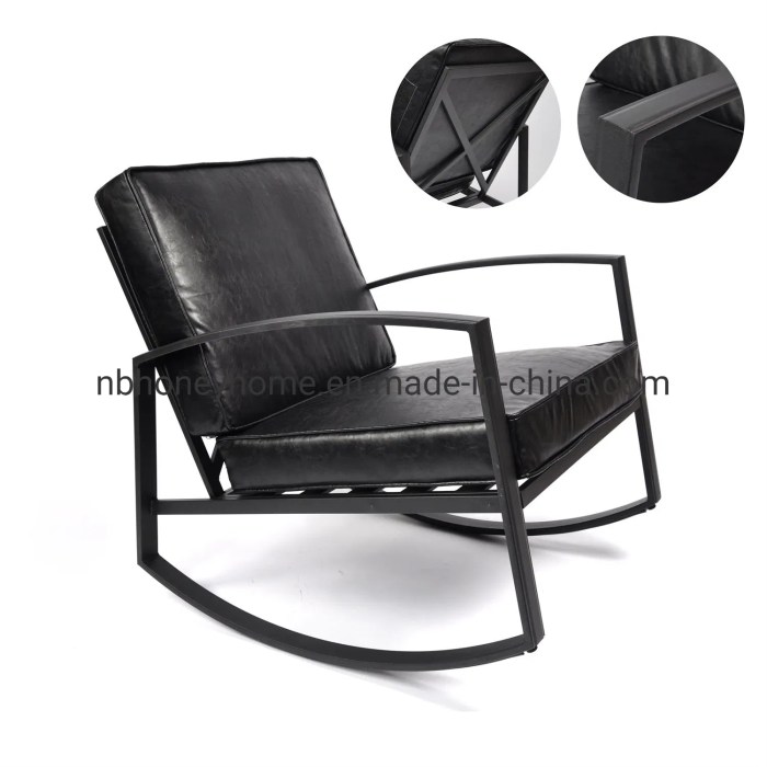 Metal Frame Living Room Rocking Chair - Home Chair and MID Century Metal Frame Living Room Rocking Chair - Home Chair and MID Century