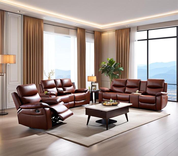 Reclining sofa bed furniture for guests