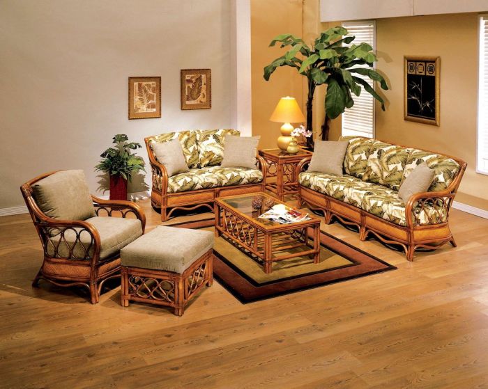Bamboo living room furniture for eco homes