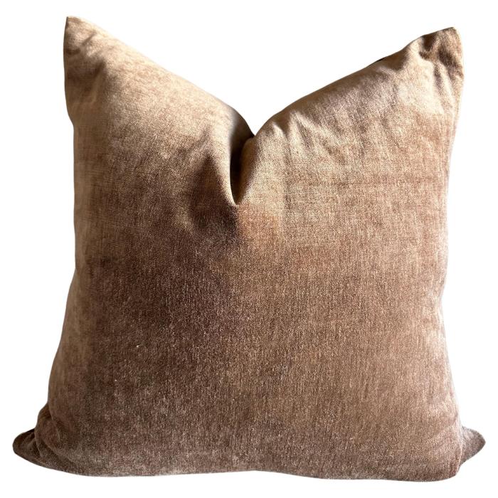 Velvet accent pillows and furniture sets