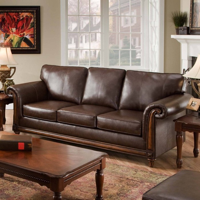 Duplin Top Grain Leather Loveseat Leather sofa and loveseat furniture duo